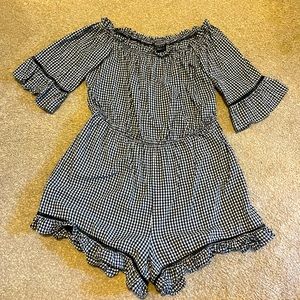 Gingham Romper